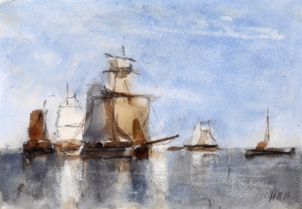 A calm day by Hercules Brabazon Brabazon